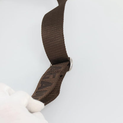 Salvatore Ferragamo Gancini Shoulder Bag Canvas, BROWN, CANVAS, Shoulder bag