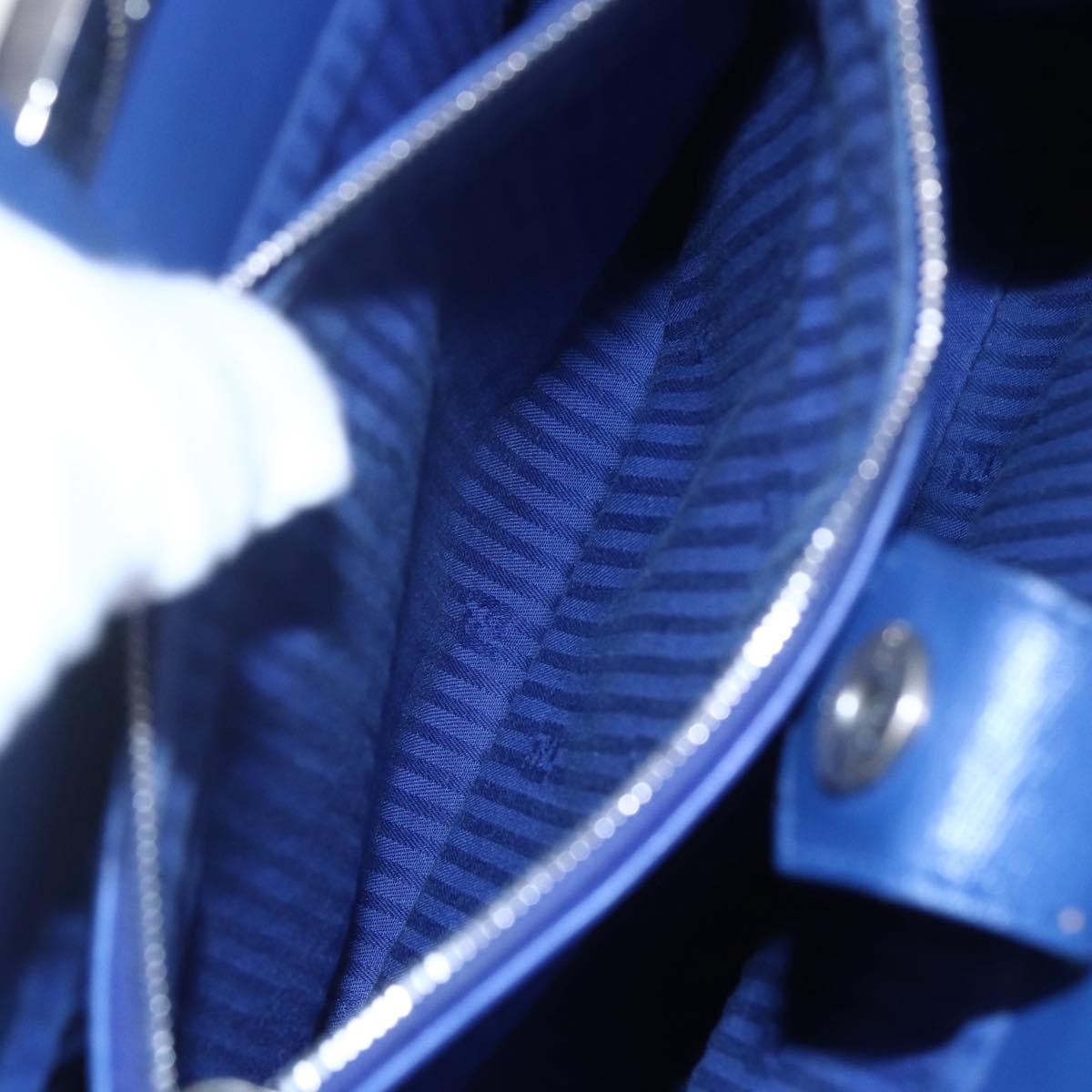 Fendi 2Jours Bag Leather, BLUE, LEATHER, Handbag