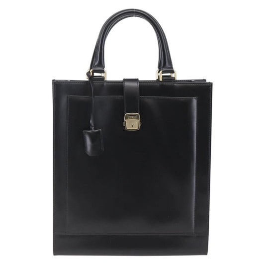 Salvatore Ferragamo Vintage Tote bag Leather, BLACK, LEATHER, Tote bag