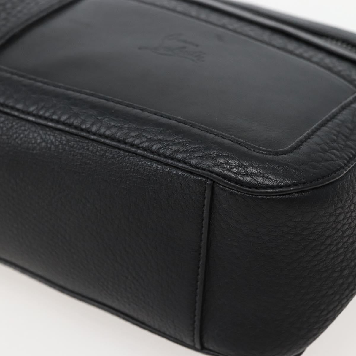 Christian Louboutin Loubiclutch Leather, BLACK, LEATHER, Clutche & pouche