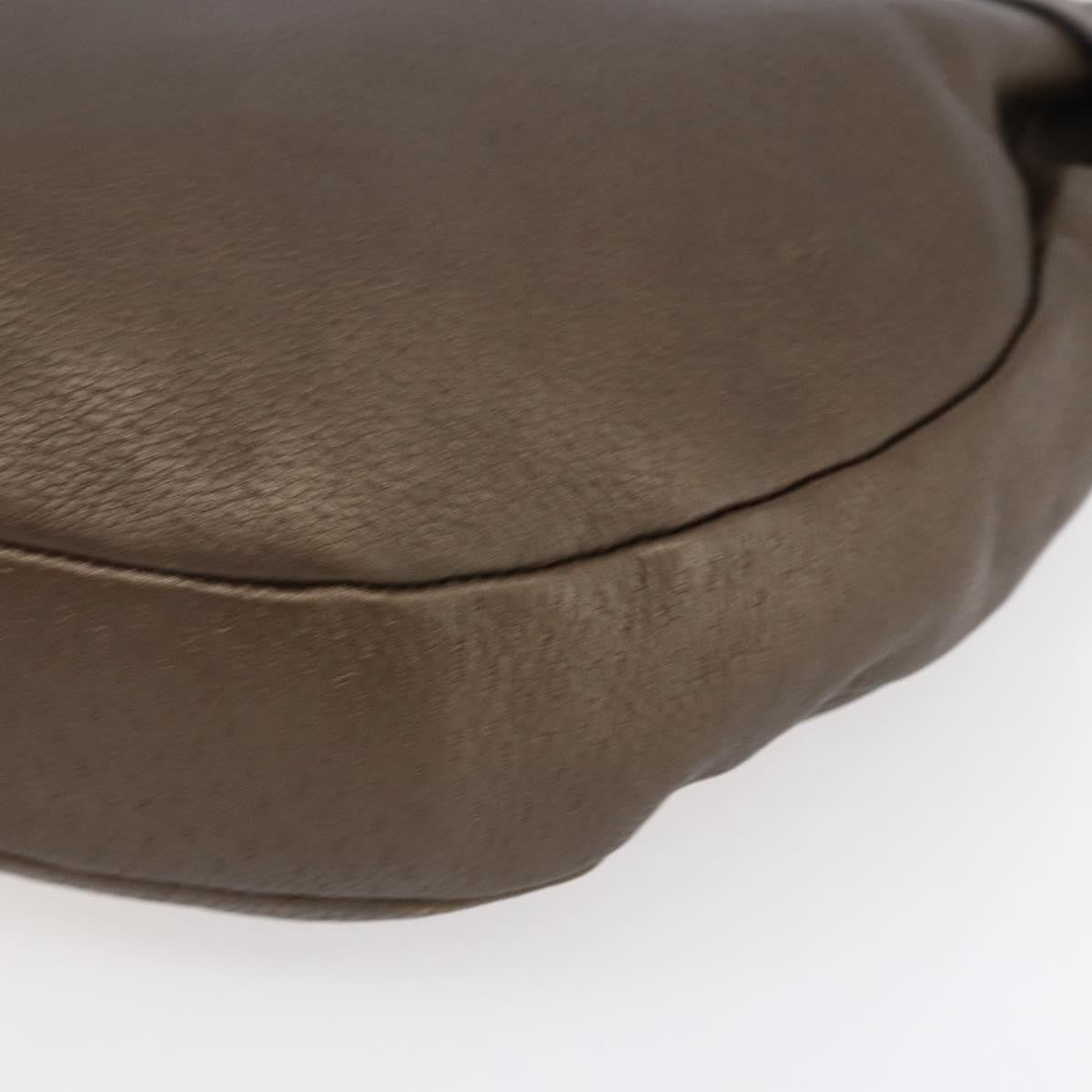 Salvatore Ferragamo Vintage Shoulder Bag Leather, BROWN, LEATHER, Shoulder bag