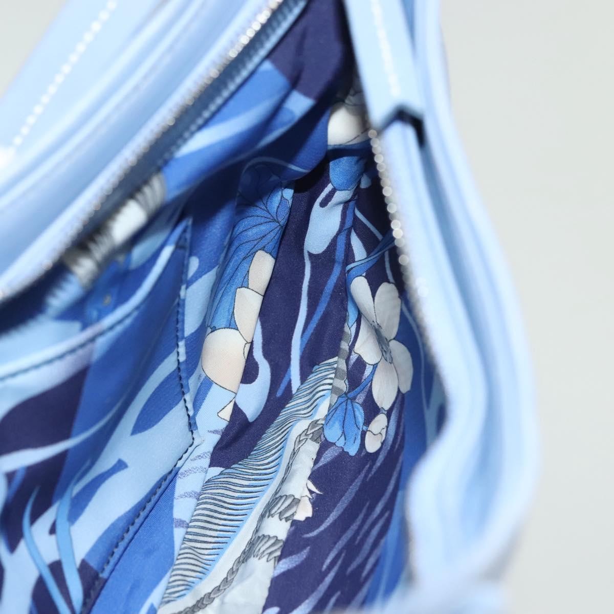 Salvatore Ferragamo Vala Shoulder Bag Leather, BLUE, LEATHER, Shoulder bag