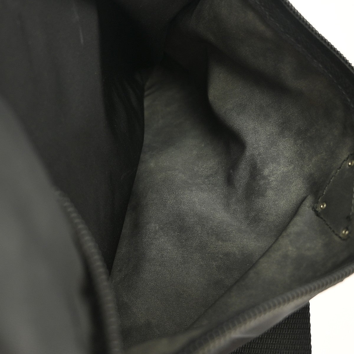 Prada Front Zip Messenger Bag Tessuto, BLACK, NYLON, Shoulder bag