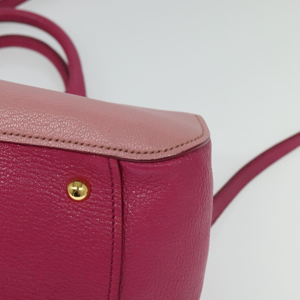 Miu Miu Madras Bowler Bag Leather, PINK, LEATHER, Handbag