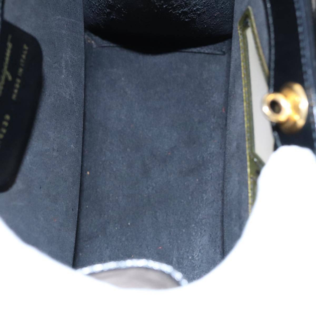 Salvatore Ferragamo Shopper Tote Patent Leather, BLACK, PATENT_LEATHER, Tote bag