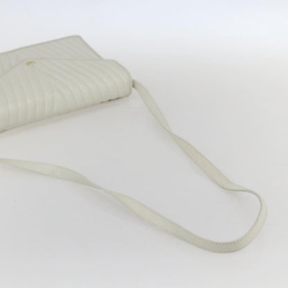 Valentino Garavani Vintage shoulder bag Leather, WHITE, LEATHER, Shoulder bag