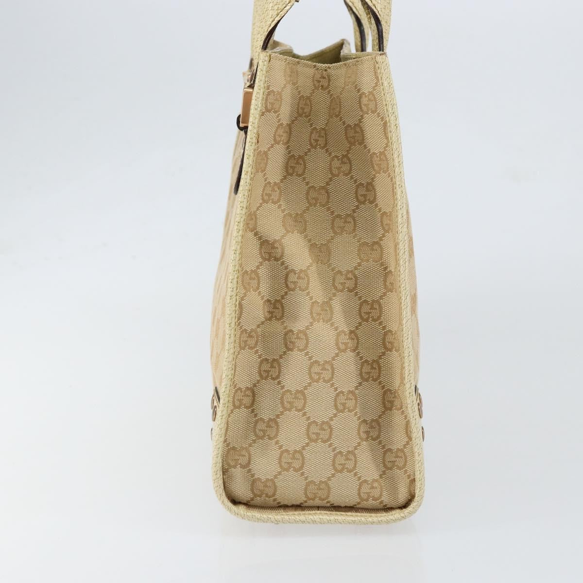 Gucci Open Tote GG Canvas, BEIGE, CANVAS, Tote bag