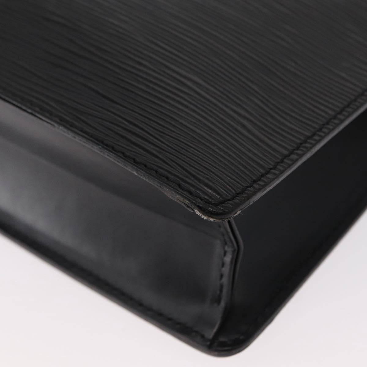 Louis Vuitton Pochette Homme Epi Leather, BLACK, LEATHER, Clutche & pouche