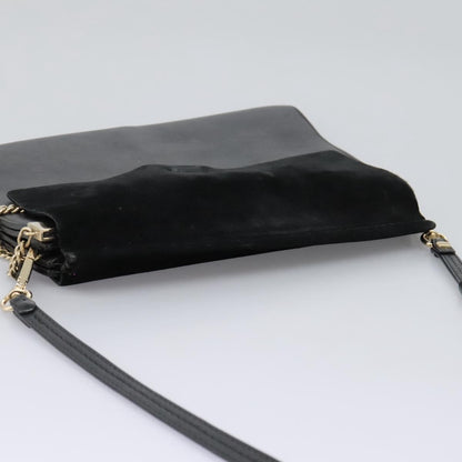 Chloe Faye Shoulder Bag Leather and Suede, BLACK, SUEDE, Shoulder bag