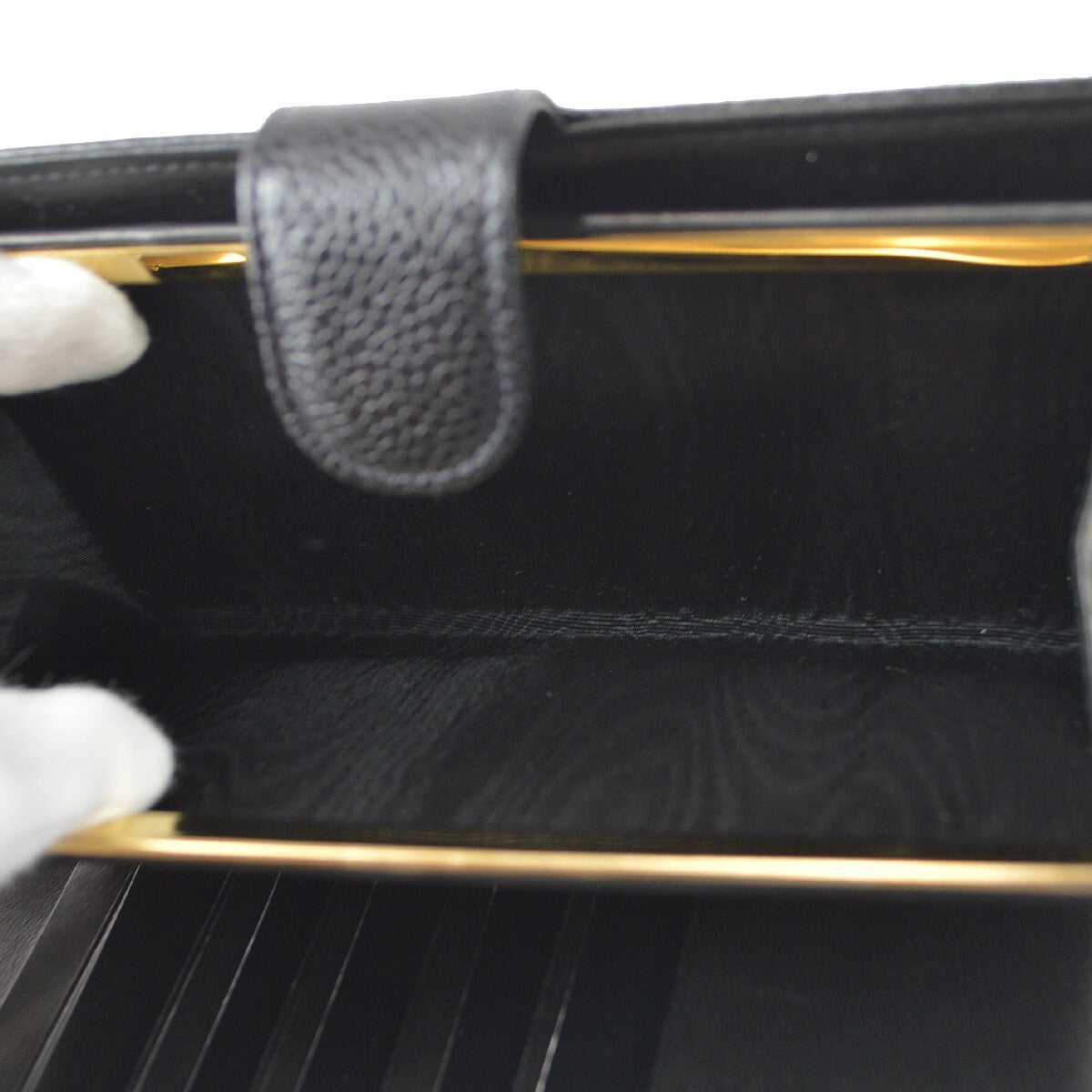 Chanel Timeless CC French Wallet Caviar, BLACK, LEATHER, Wallets