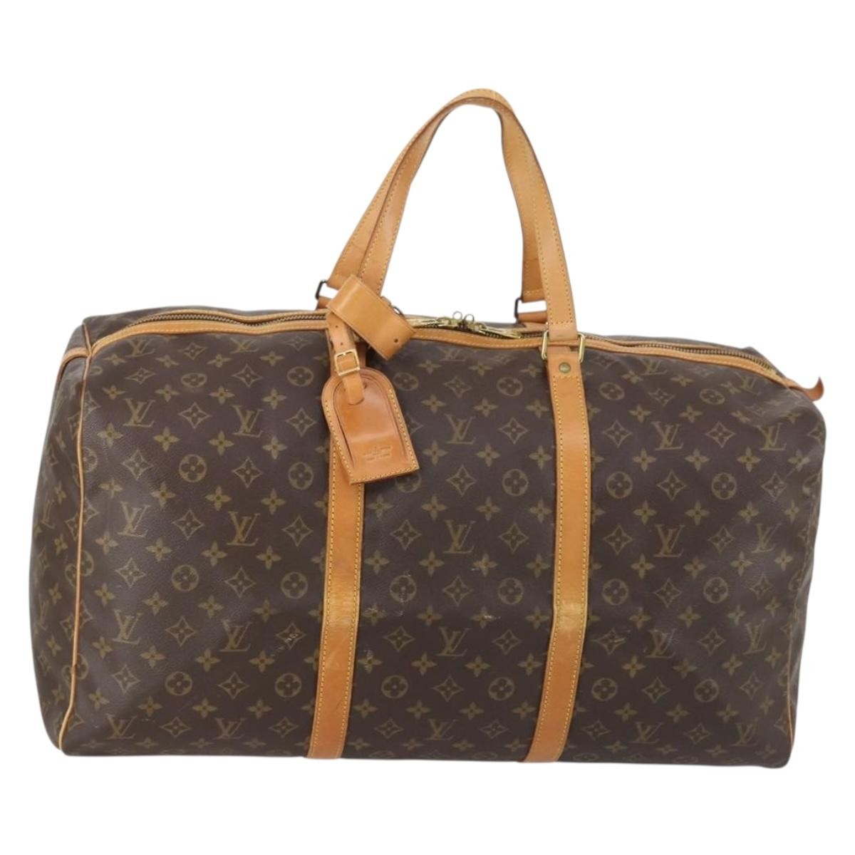 Louis Vuitton Sac Souple Handbag Monogram Canvas, BROWN, CANVAS, Travel bag