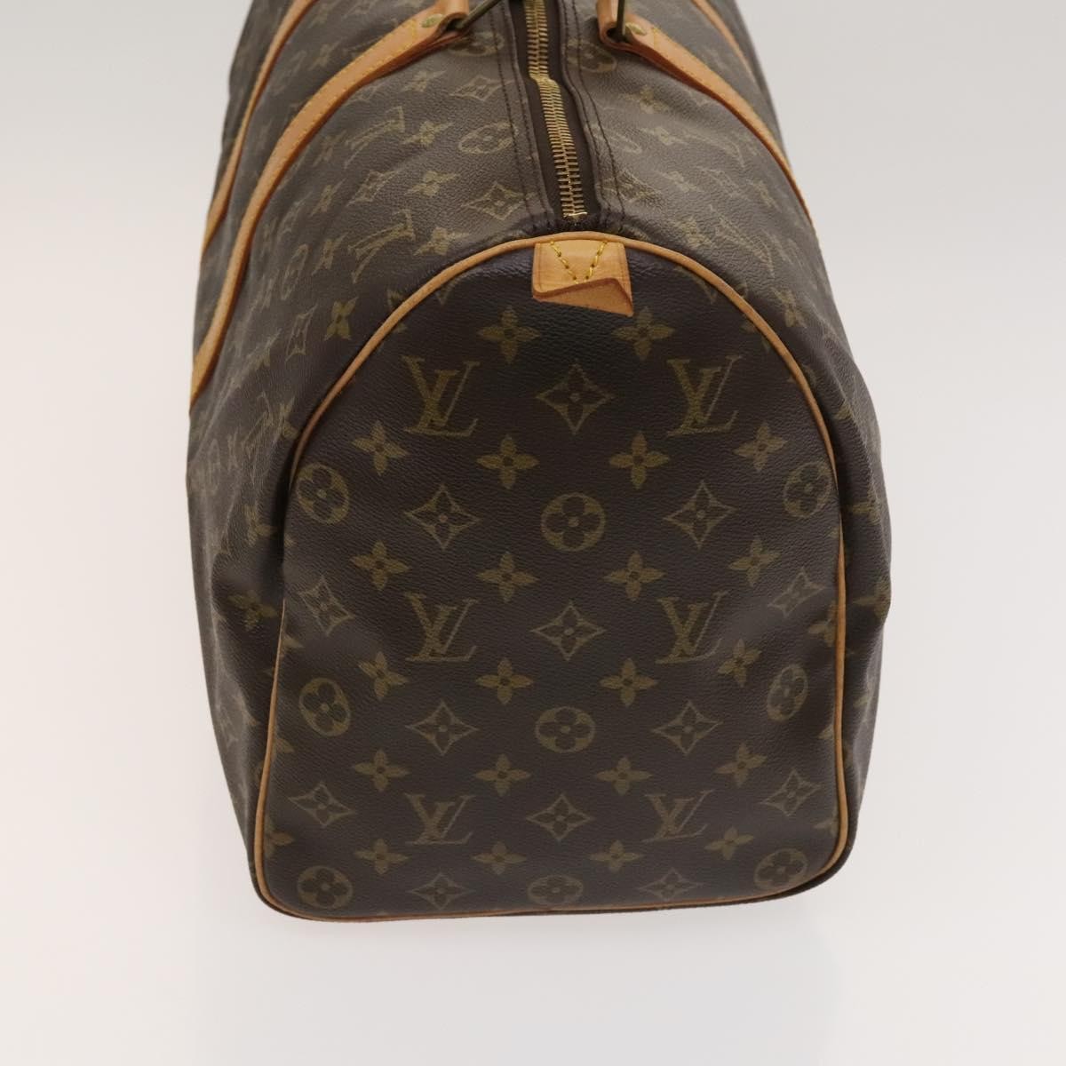 Louis Vuitton Keepall Bag Monogram Canvas, BROWN, CANVAS, Travel bag