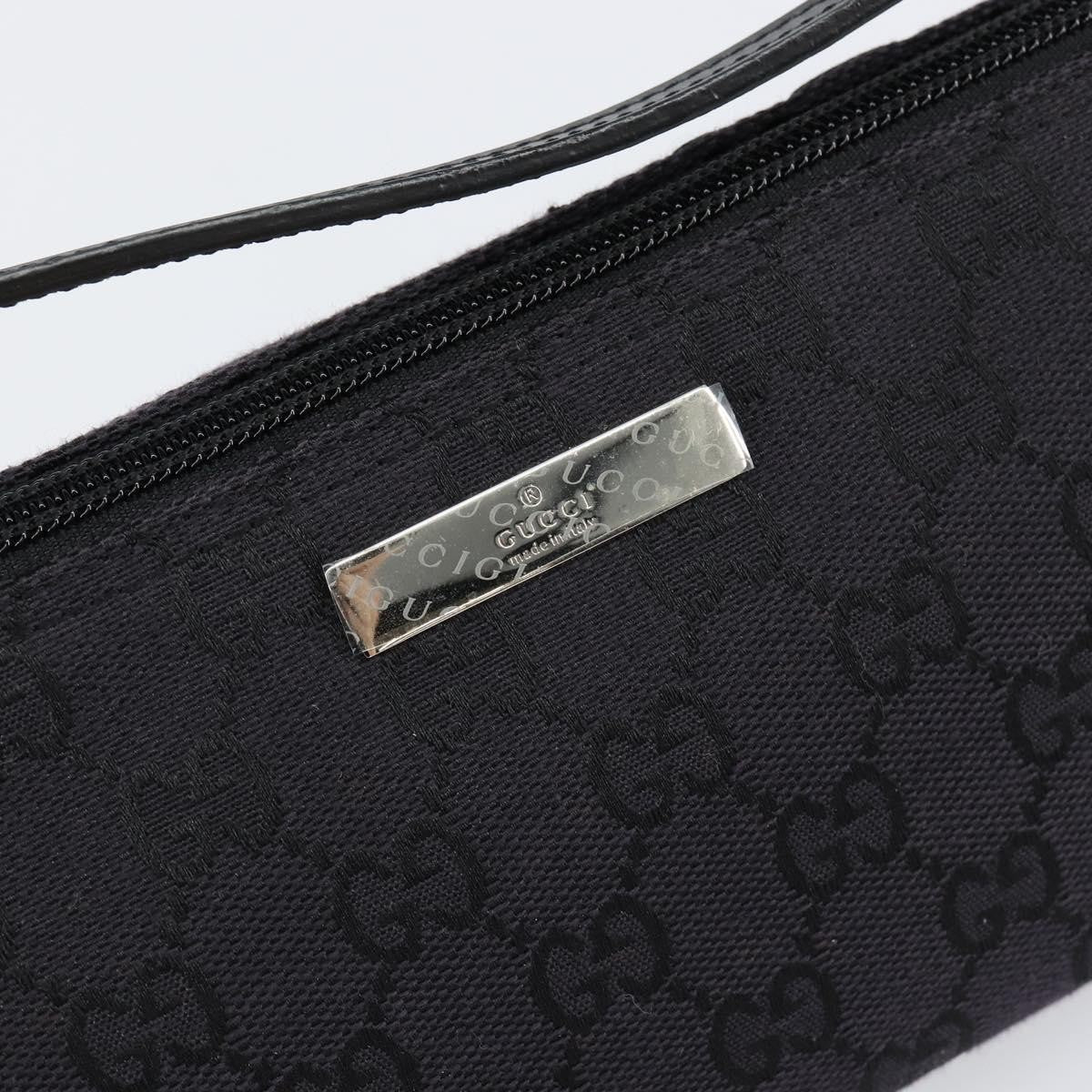 Gucci Vintage Boat Pochette GG Canvas, BLACK, CANVAS, Clutche & pouche