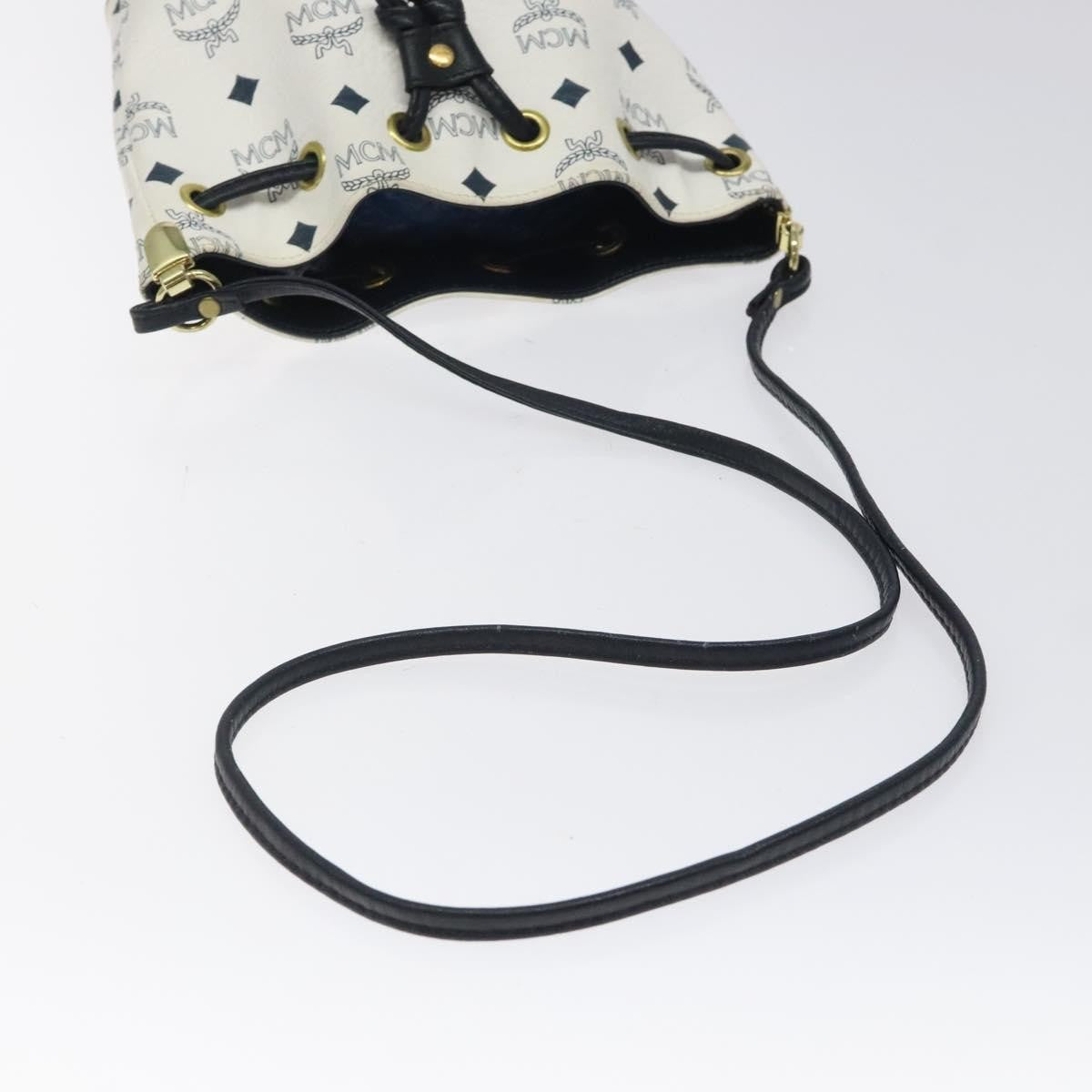 MCM Visetos Shoulder bag PVC, White, PVC, Shoulder Bag