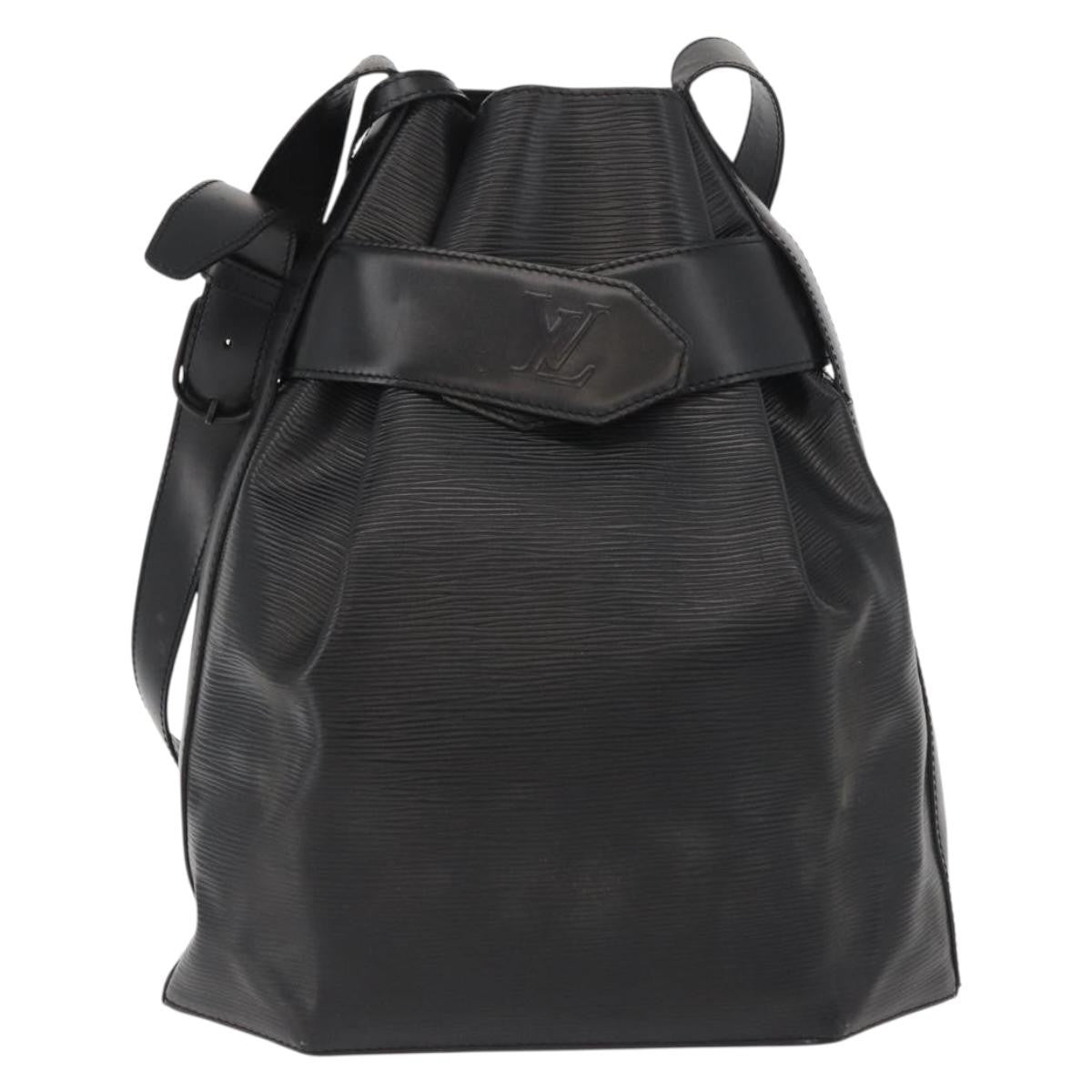 Louis Vuitton Vintage Sac d'Epaule Handbag Epi Leather, BLACK, LEATHER, Shoulder bag