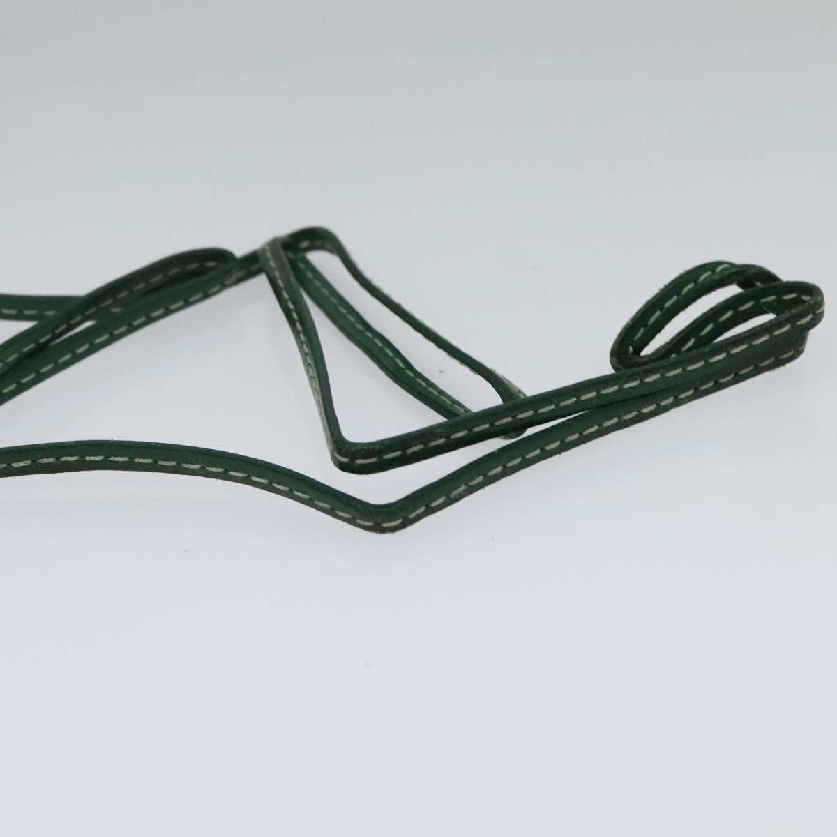 Goyard Goyardine Lanyard ID Holder Coated Canvas, GREEN, PVC, Card Holders