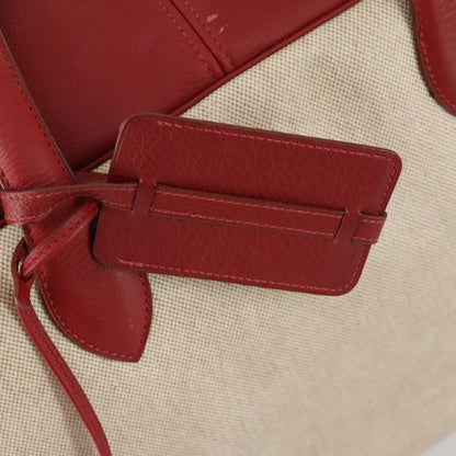 Hermes Victoria Travel Bag Toile, BEIGE, CANVAS, Travel bag