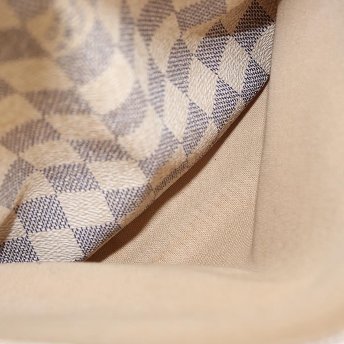 Louis Vuitton Totally Handbag Damier azur, WHITE, CANVAS, Tote bag