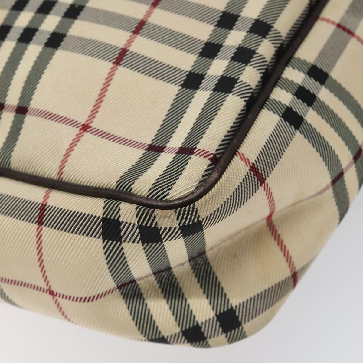 Burberry Nova check Shoulder bag Canvas, BEIGE, CANVAS, Shoulder bag