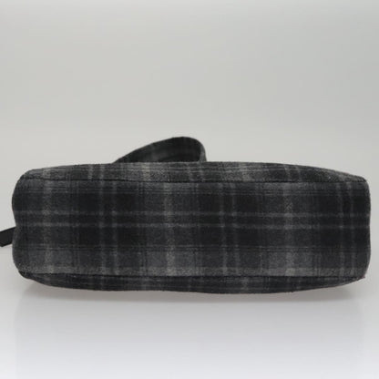 Salvatore Ferragamo Shoulder Bag Wool, GRAY, WOOL, Shoulder bag