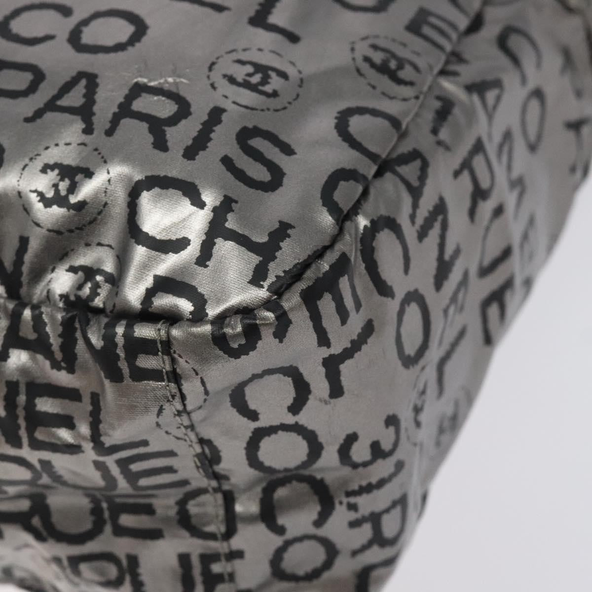 Chanel Unlimited Shoulder Bag Nylon, SILVER, NYLON, Shoulder bag