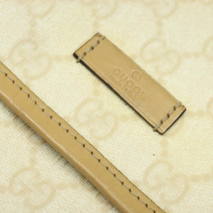 Gucci Flap Messenger GG Coated Canvas, BEIGE, PVC, Shoulder bag