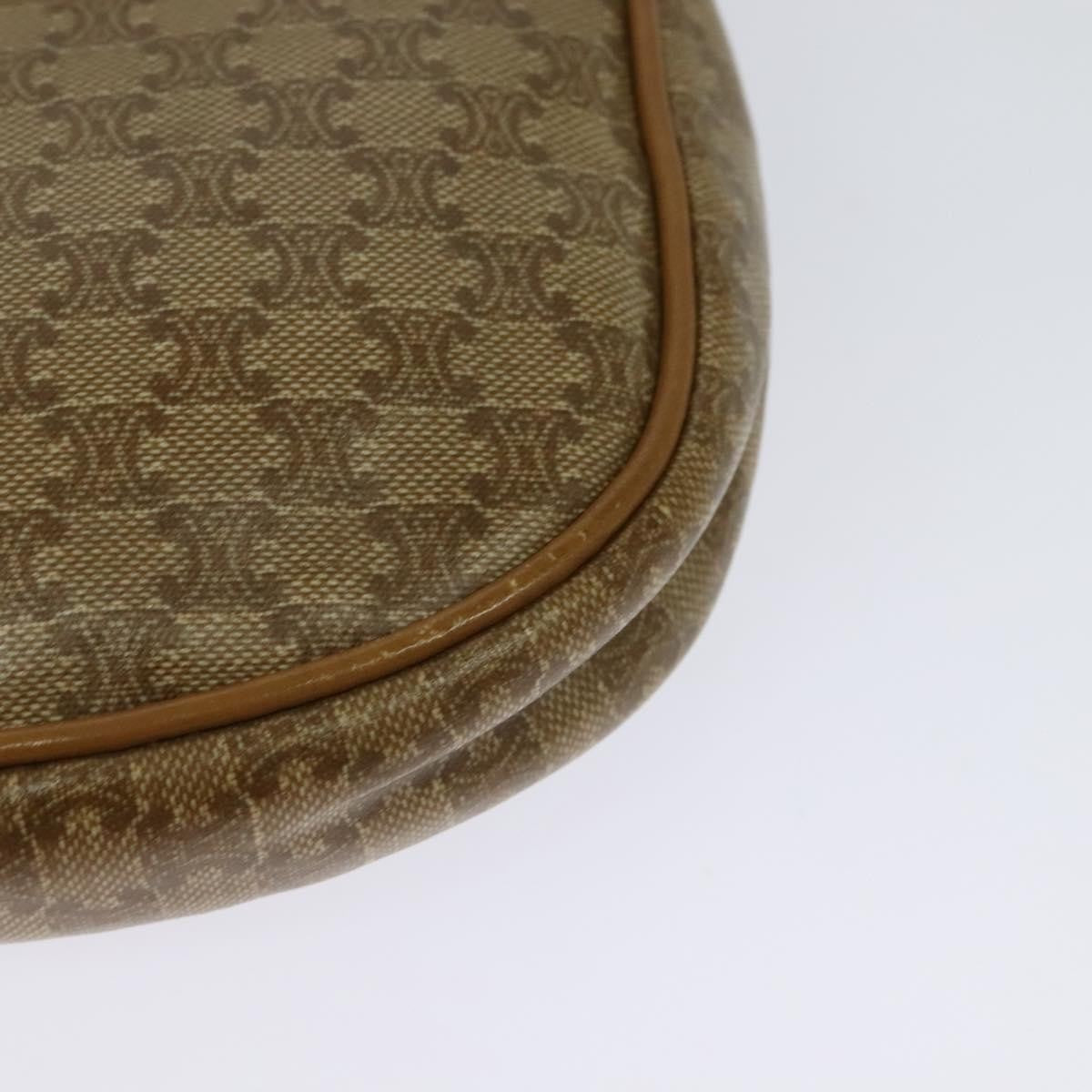 Celine Vintage Macadam Shoulder Bag Canvas, BEIGE, CANVAS, Shoulder bag