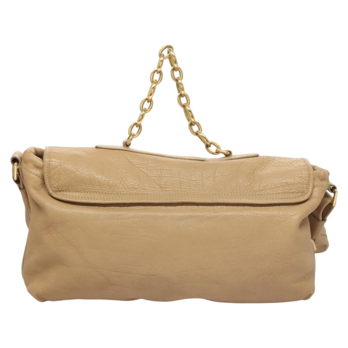 Bvlgari Shoulder bag Leather, BEIGE, LEATHER, Shoulder bag