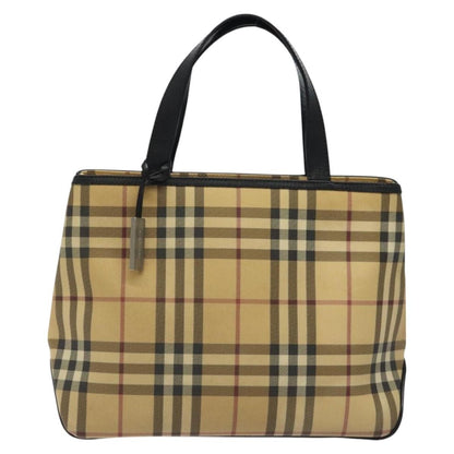Burberry Nova Check Tote Canvas and Leather, BEIGE, CANVAS, Tote bag