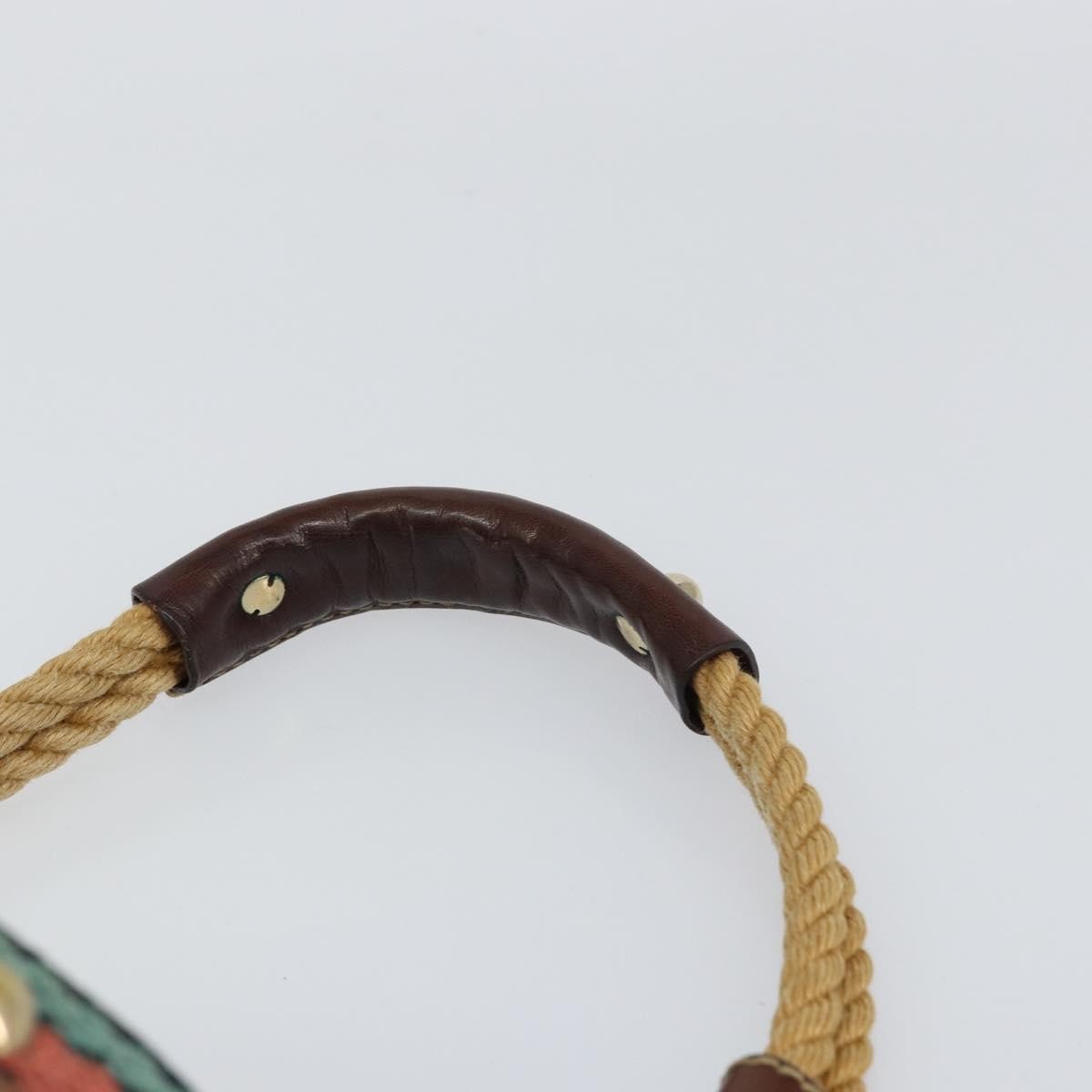 Gucci Vintage Bamboo Shoulder Bag Canvas, BEIGE, CANVAS, Shoulder bag