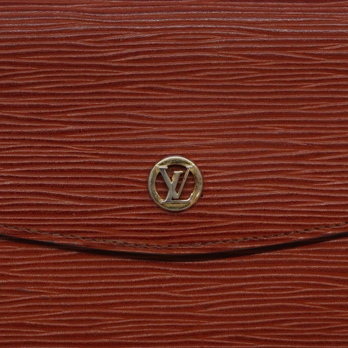 Louis Vuitton Vintage Montaigne Clutch Epi Leather, BROWN, LEATHER, Clutche & pouche