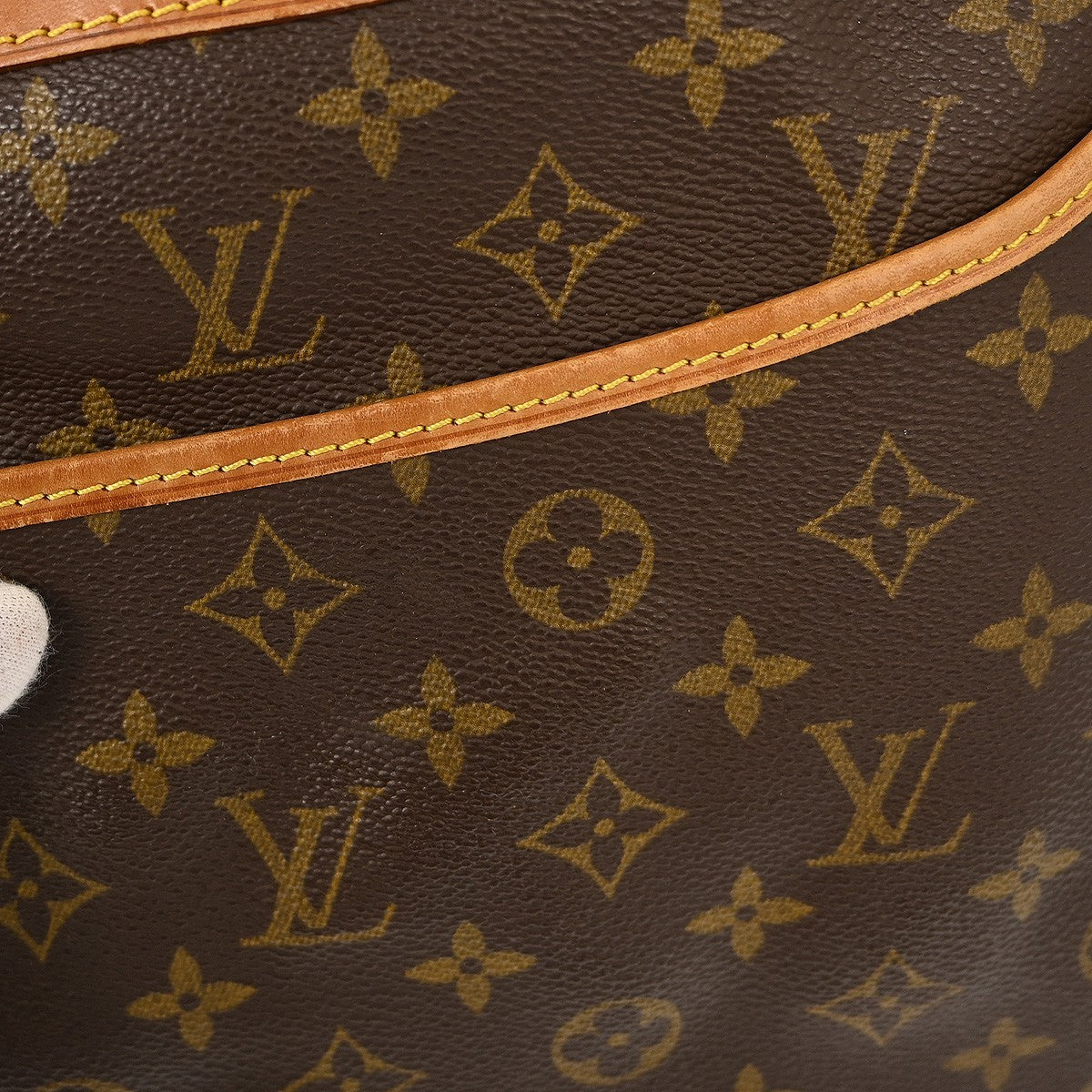 Louis Vuitton Deauville Handbag Monogram Canvas, BROWN, CANVAS, Handbag