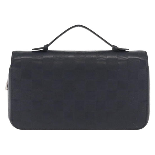 Louis Vuitton Zippy XL Damier Leather, BLACK, LEATHER, Wallets