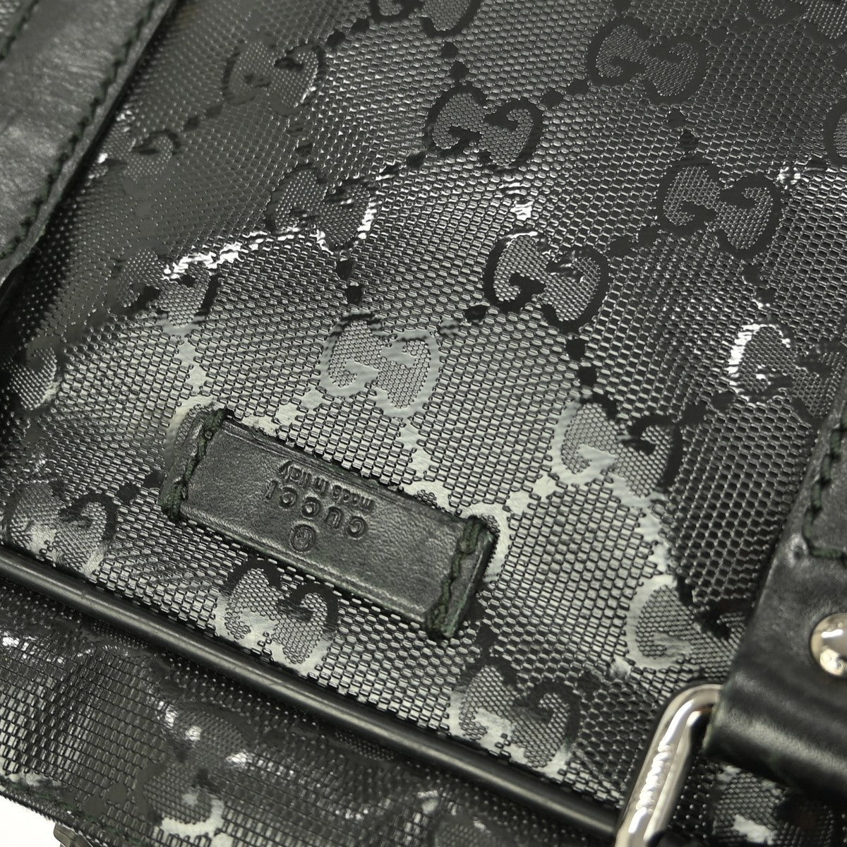 Gucci Convertible Briefcase GG Imprime, BLACK, CANVAS, Travel bag