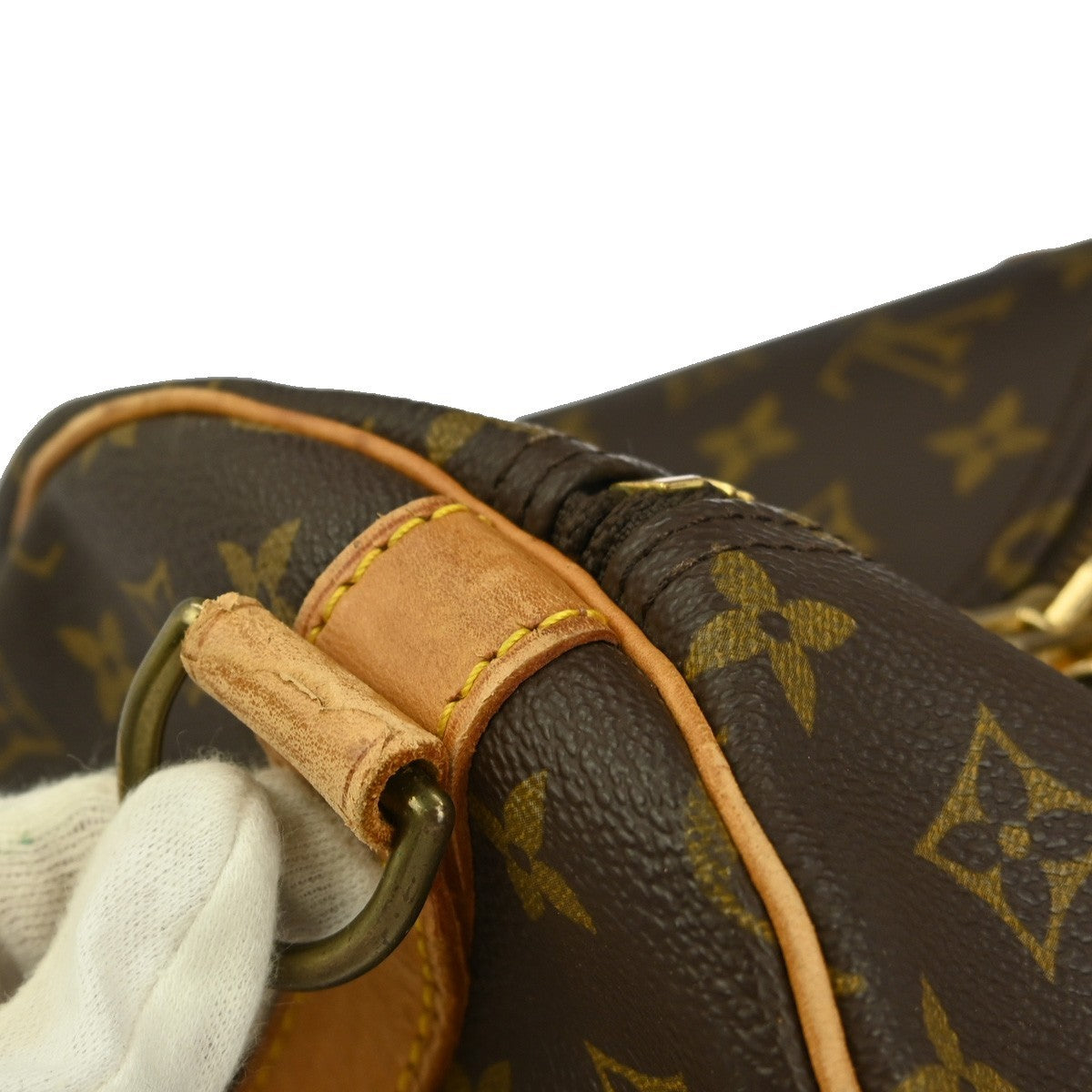 Louis Vuitton Keepall Bag Monogram Canvas, BROWN, CANVAS, Travel bag