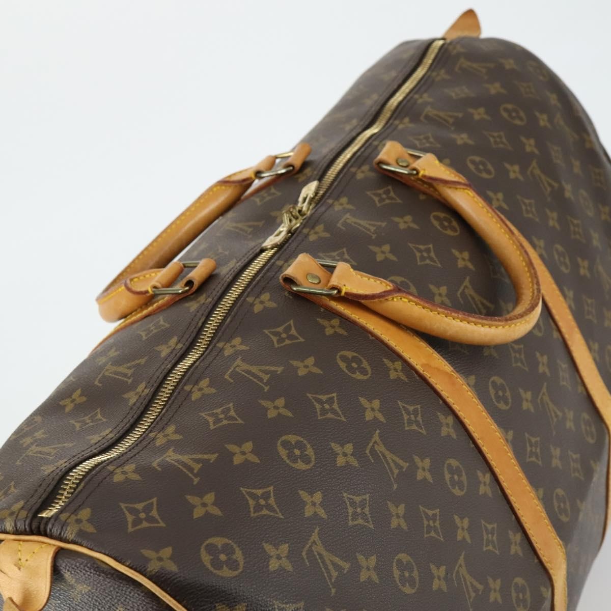 Louis Vuitton Keepall Bag Monogram Canvas, BROWN, CANVAS, Travel bag