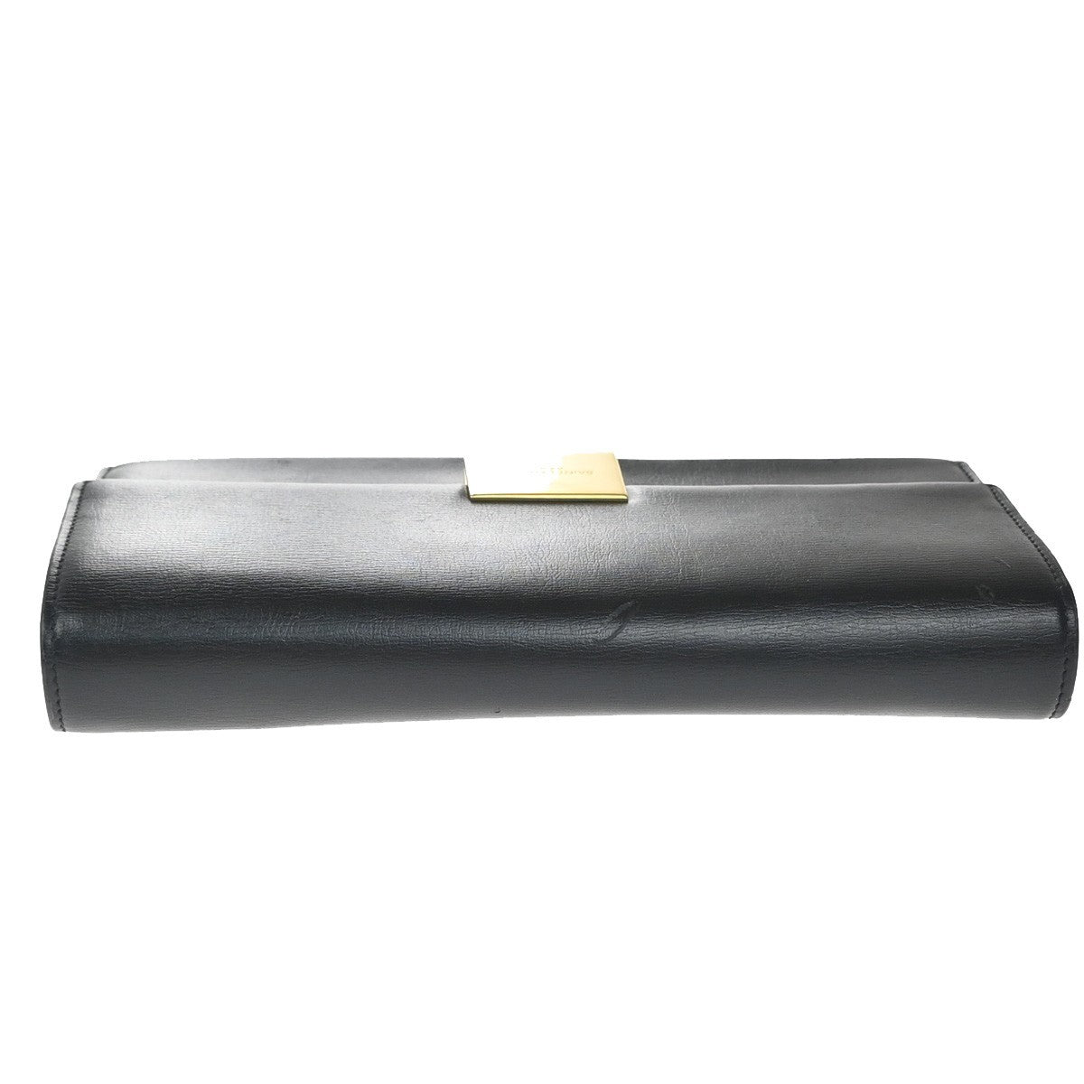 Saint Laurent Bellechasse Flap Wallet Leather, BLACK, LEATHER, Wallets