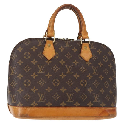 Louis Vuitton Alma Handbag Monogram Canvas, BROWN, CANVAS, Handbag
