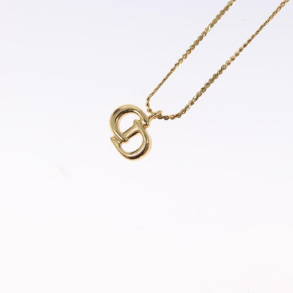Christian Dior CD Pendant Necklace Gold-plated, GOLD, METAL, Necklace