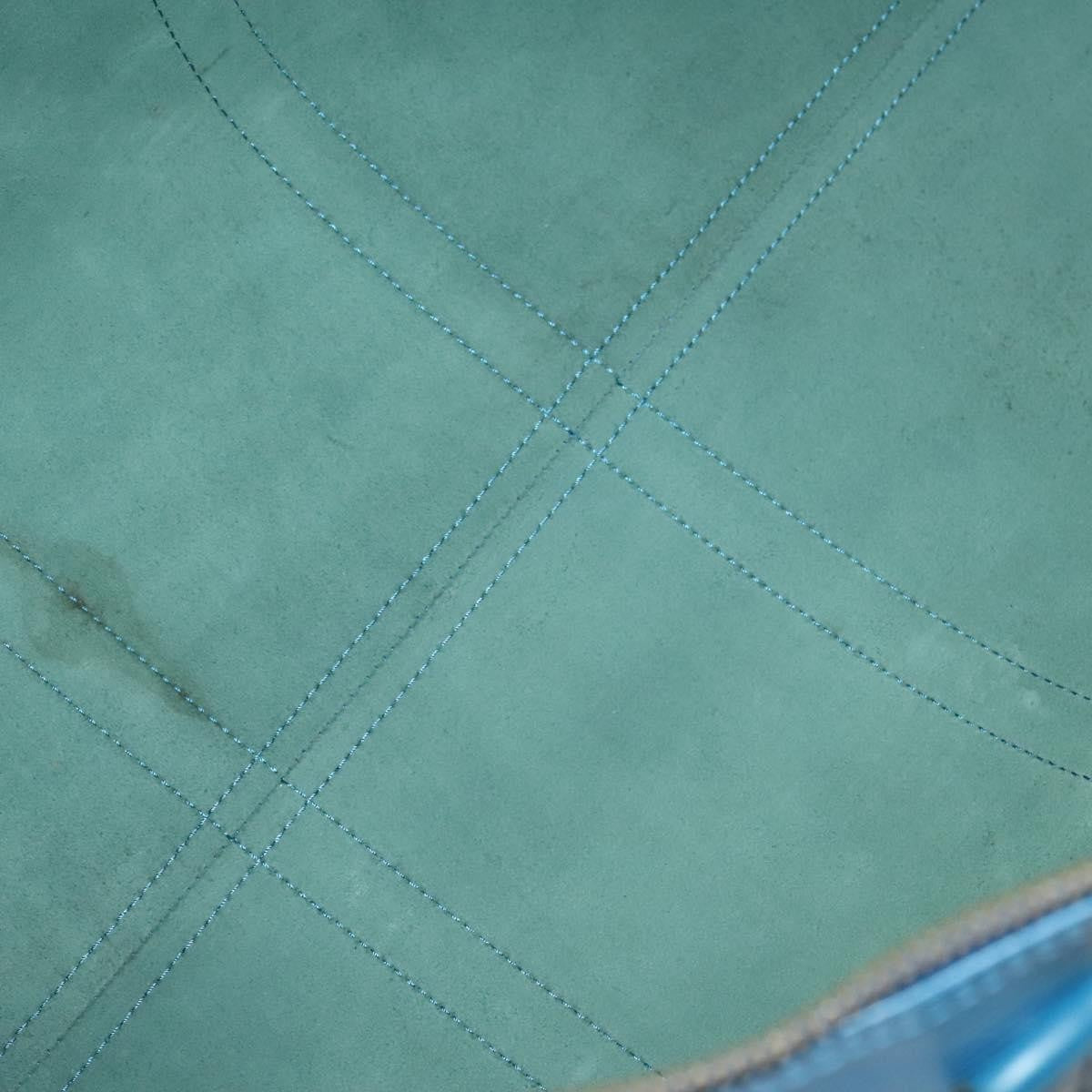 Louis Vuitton Keepall Bag Epi Leather, BLUE, LEATHER, Travel bag