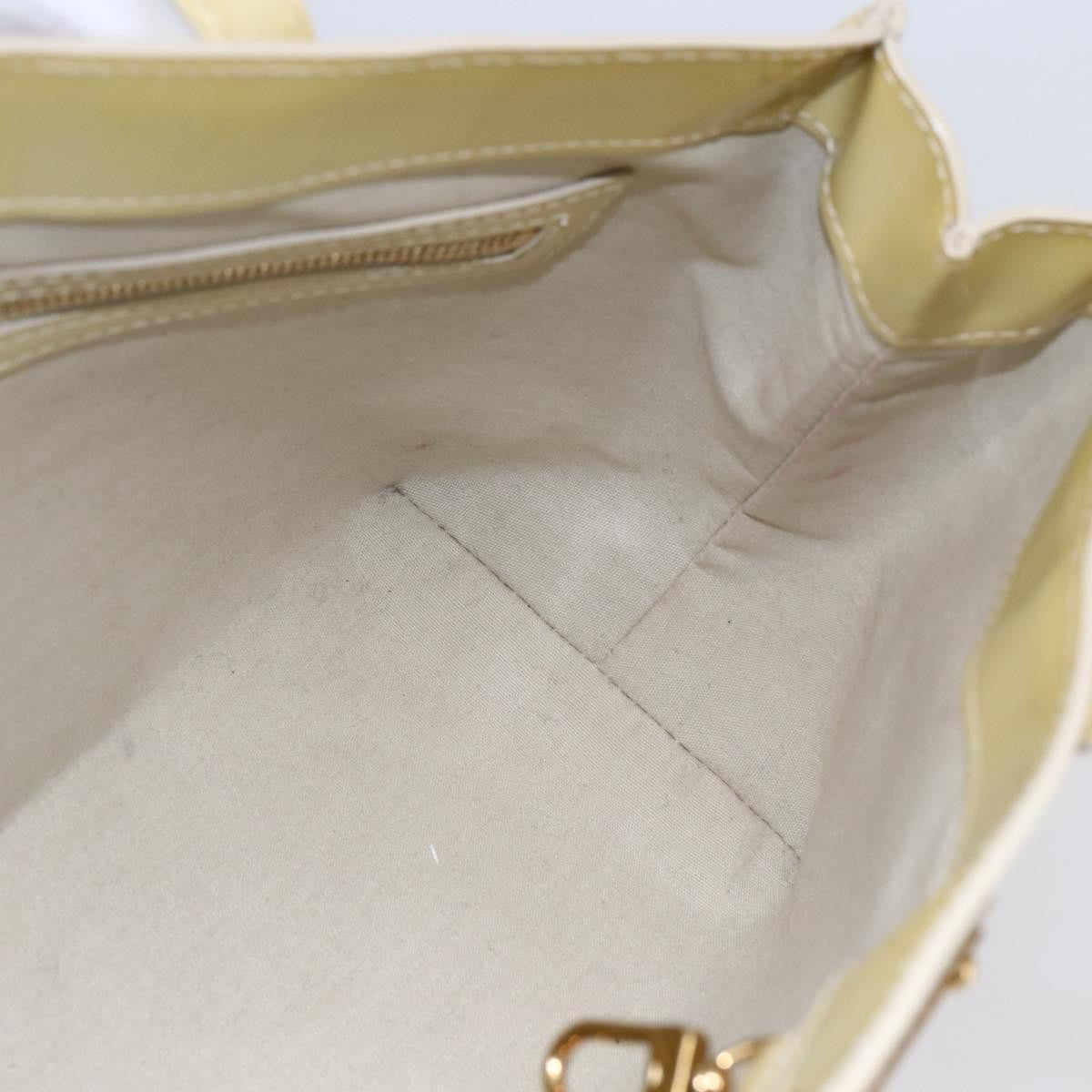 Louis Vuitton Wilshire Handbag Monogram Vernis, BEIGE, PATENT_LEATHER, Handbag