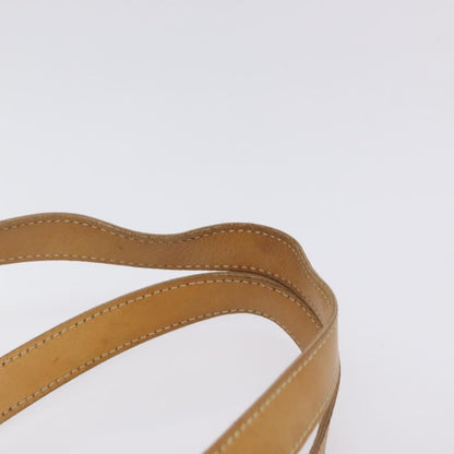 Celine Vintage Macadam Shoulder Bag Leather, BROWN, PVC,LEATHER,CANVAS, Shoulder bag