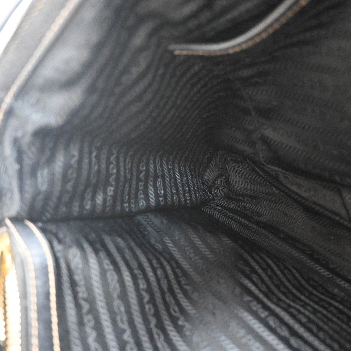 Prada Logo Convertible Tote Canvas with Leather, BROWN, CANVAS, Tote bag