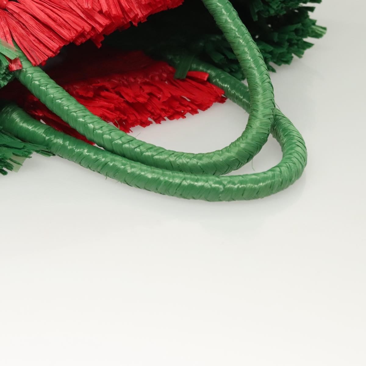 Gucci Cestino Tote Woven Raffia, GREEN, WICKER, Tote bag