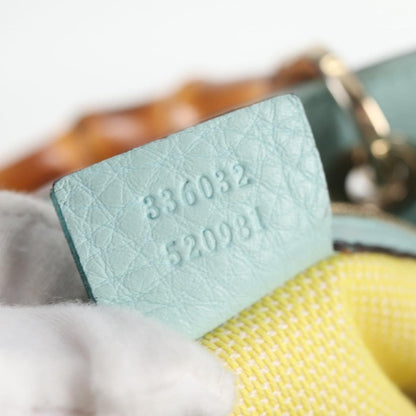 Gucci Bamboo Shopper Tote Straw, BEIGE, WICKER, Tote bag