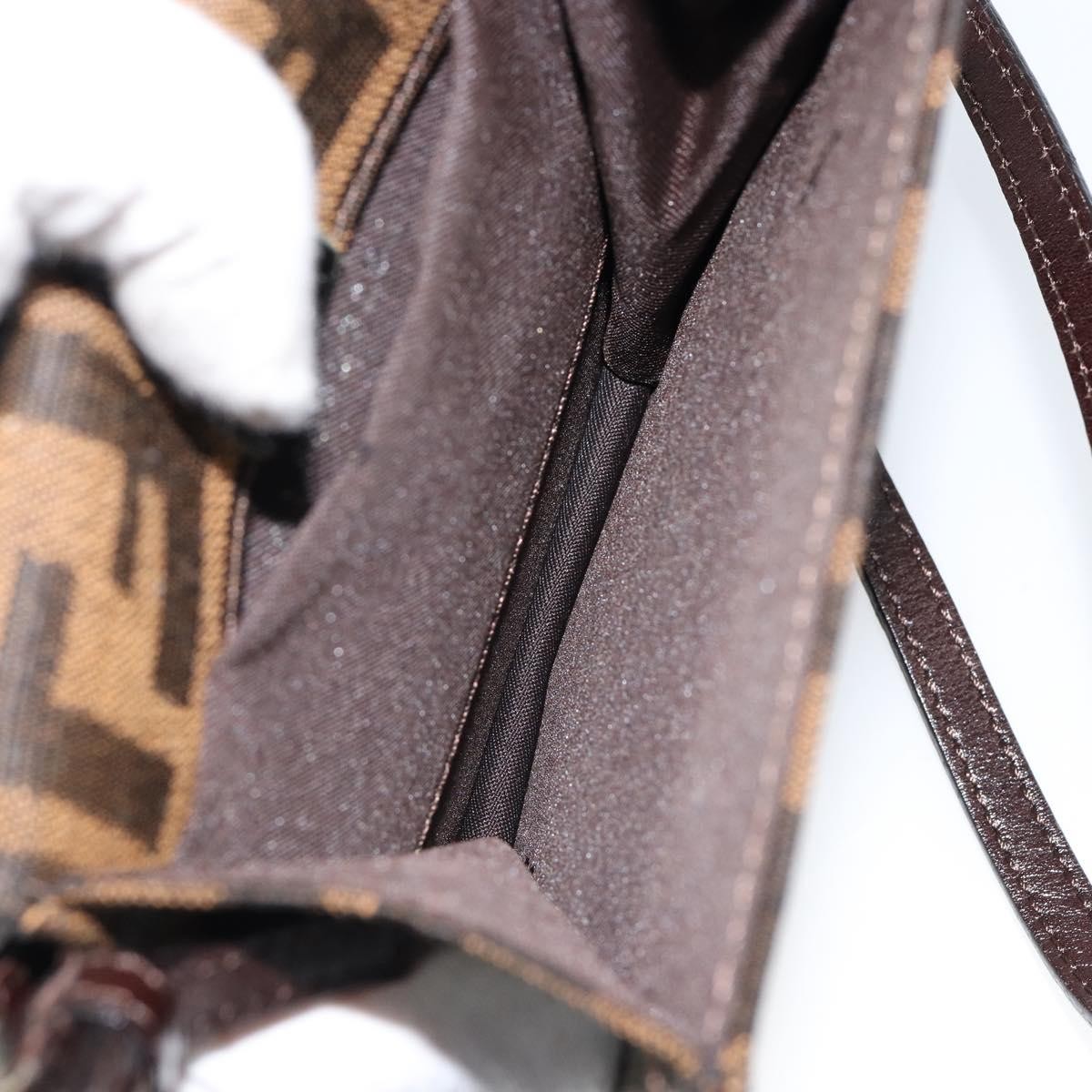 Fendi Vintage Flap Clutch Zucca canvas, BROWN, CANVAS, Clutche & pouche