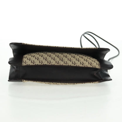 Bottega Veneta Vintage Flap Shoulder Bag Canvas, BEIGE, CANVAS, Shoulder bag