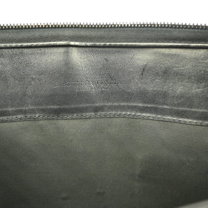Bottega Veneta Top Zip Briefcase Intrecciato Nappa, BLACK, LEATHER, Briefcase