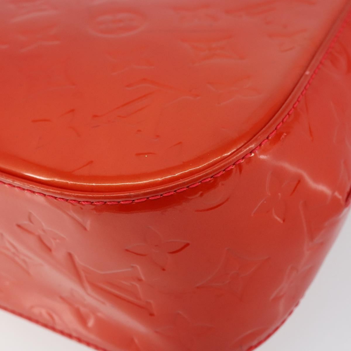 Louis Vuitton Bellflower Handbag Monogram Vernis, RED, PATENT_LEATHER, Shoulder bag