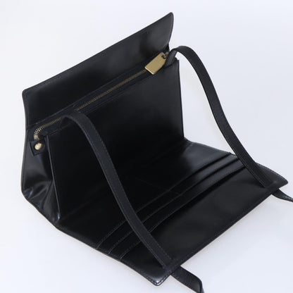 Celine Vintage Macadam Shoulder Bag Canvas, BLACK, CANVAS, Shoulder bag